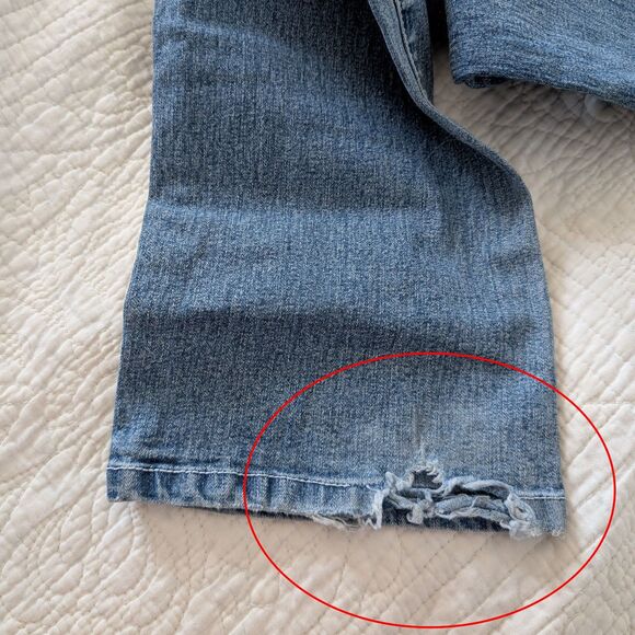 Vintage Y2K XOXO Low Rise Denim Full Leather Embroidered Straight Leg Size 16 - Picture 6 of 16